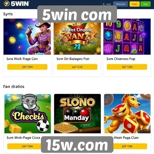 Comparativo de jogos disponíveis no 5win com